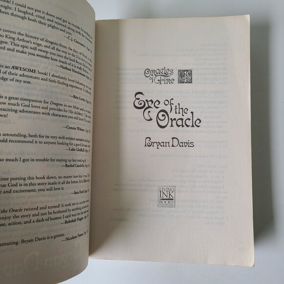 5/$12 Book Eye of the Oracle Bryan Davis Oracles of Fire 1 Christian YA Fantasy - Picture 5 of 7